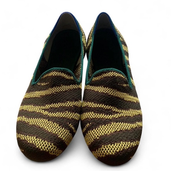 Rothy’s the loafers chai zebra gold black work shoes size 8.5 flat casual - Picture 1 of 7